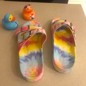 Steve Madden Multicolor Tie-Dye Sandals